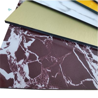 Dễ dàng lắp đặt Acp Bảng đá cẩm thạch thiết kế bên ngoài Acp lớp phủ bề mặt mờ