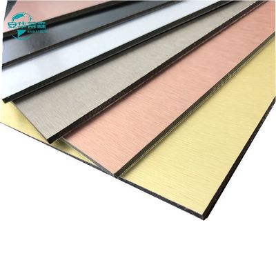 ISO14001 Nhựa nhôm tổng hợp nhôm tổng hợp vật liệu Acm bảng 1220mm